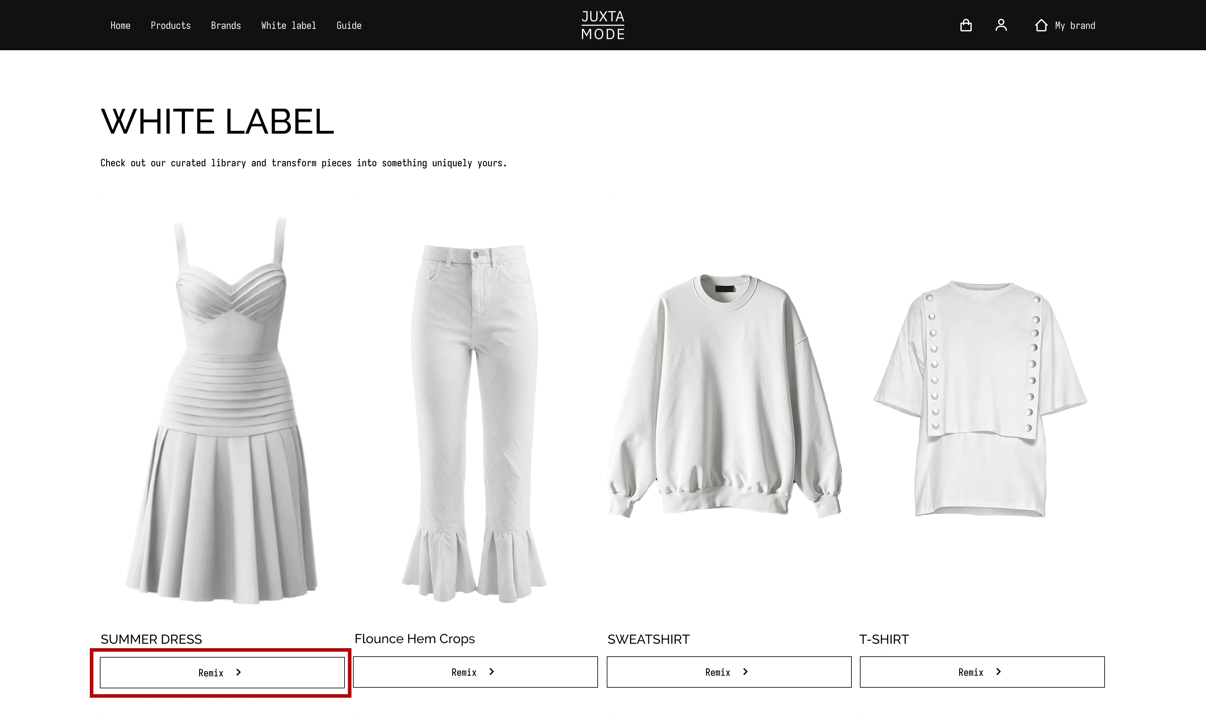 White Label Catalog Example